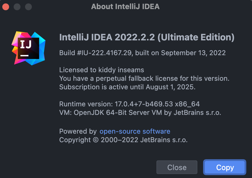 IntelliJ IDEA2022.2.2