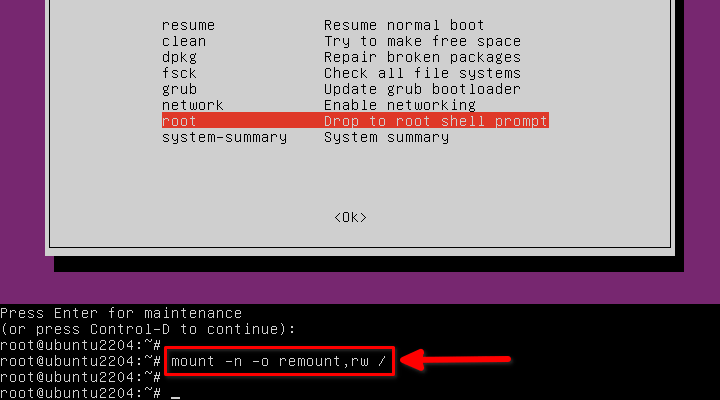 ubuntu进入recovery mode_ubuntu recovery menu