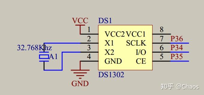 ds1302时钟芯片工作原理图_可编程时钟芯片