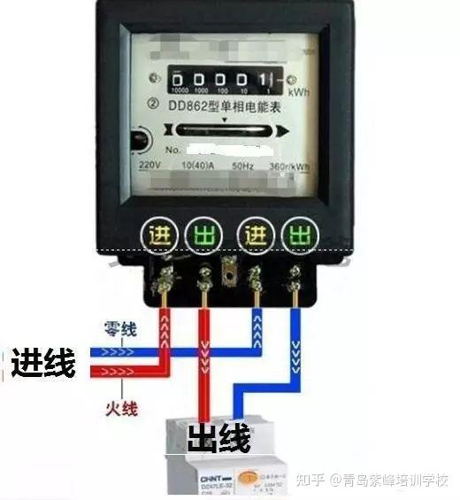 德力西电表dds607接线图_德力西单相电表接线图