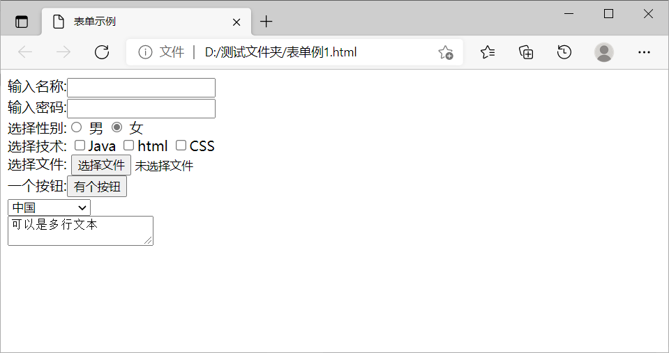 form html 表单_form表单