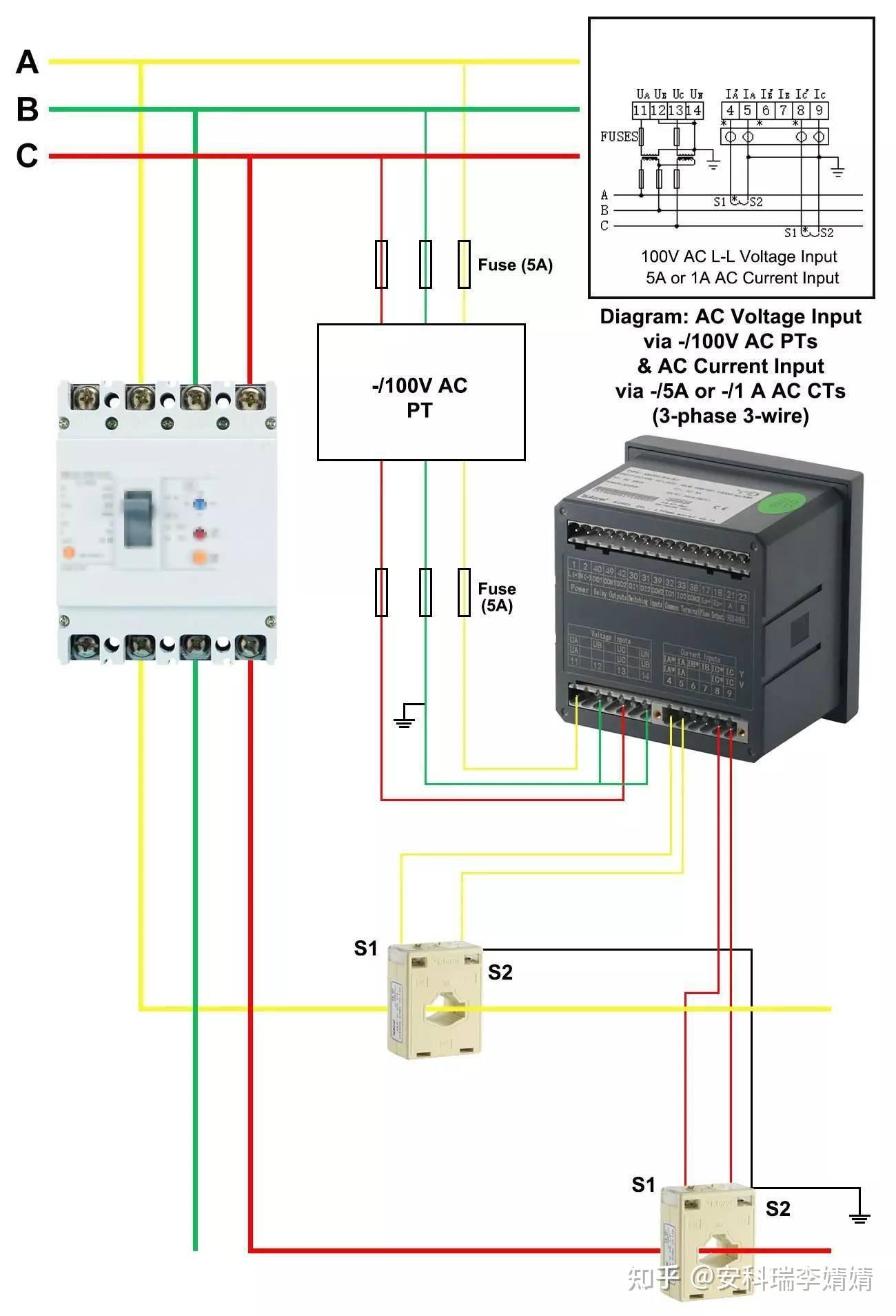 dds6066电表接线图_三相电表接线实物图