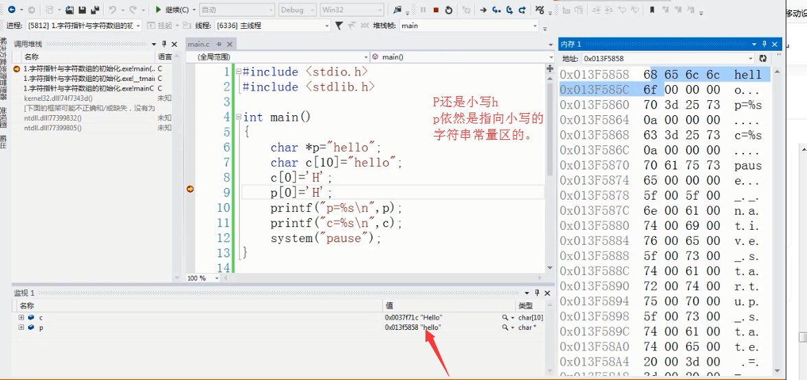 字符 指针_字符指针指向字符串