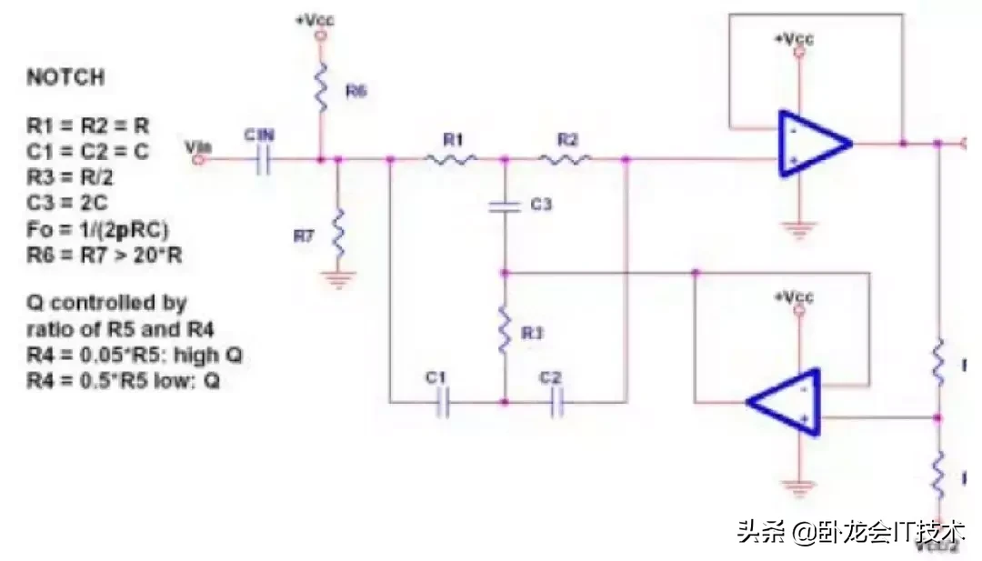 单电源运放组成的滤波器，1阶，2阶共10个滤波电路赏析