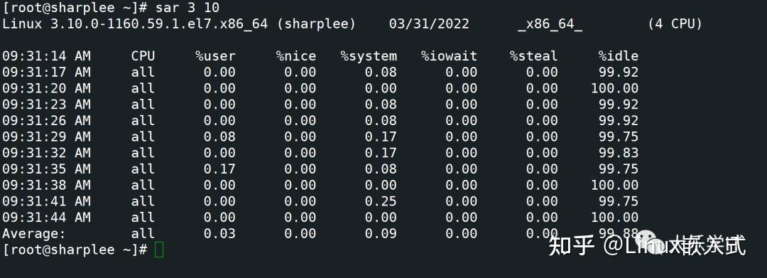 linux中怎么查看cpu使用率_linux怎样查看cpu使用率