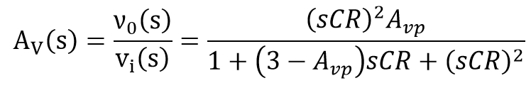 二阶有源低通滤波器参数计算_二阶有源低通滤波器中的参数