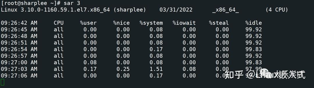 linux中怎么查看cpu使用率_linux怎样查看cpu使用率