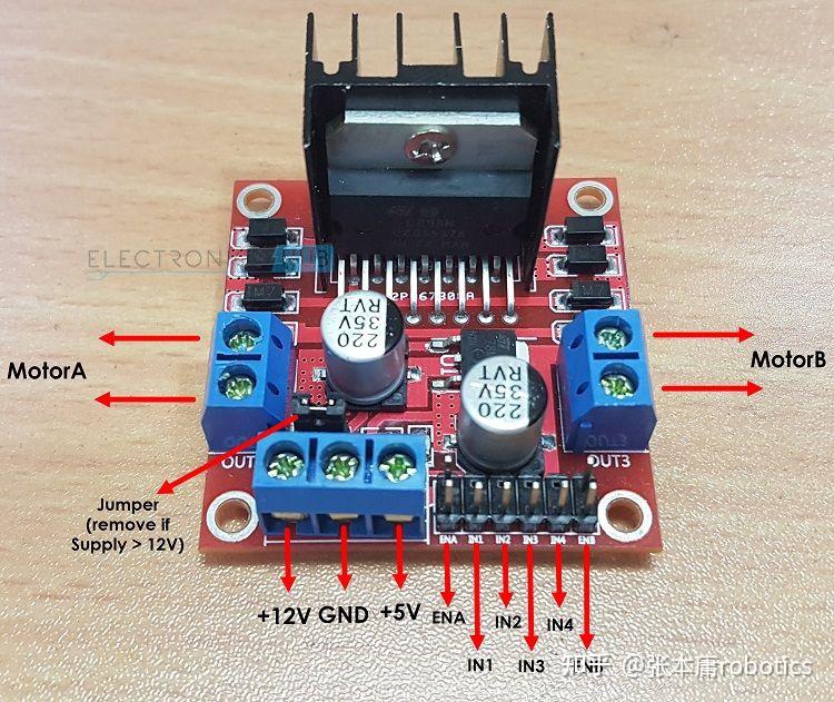 l298p电机驱动模块接线图_电机驱动模块