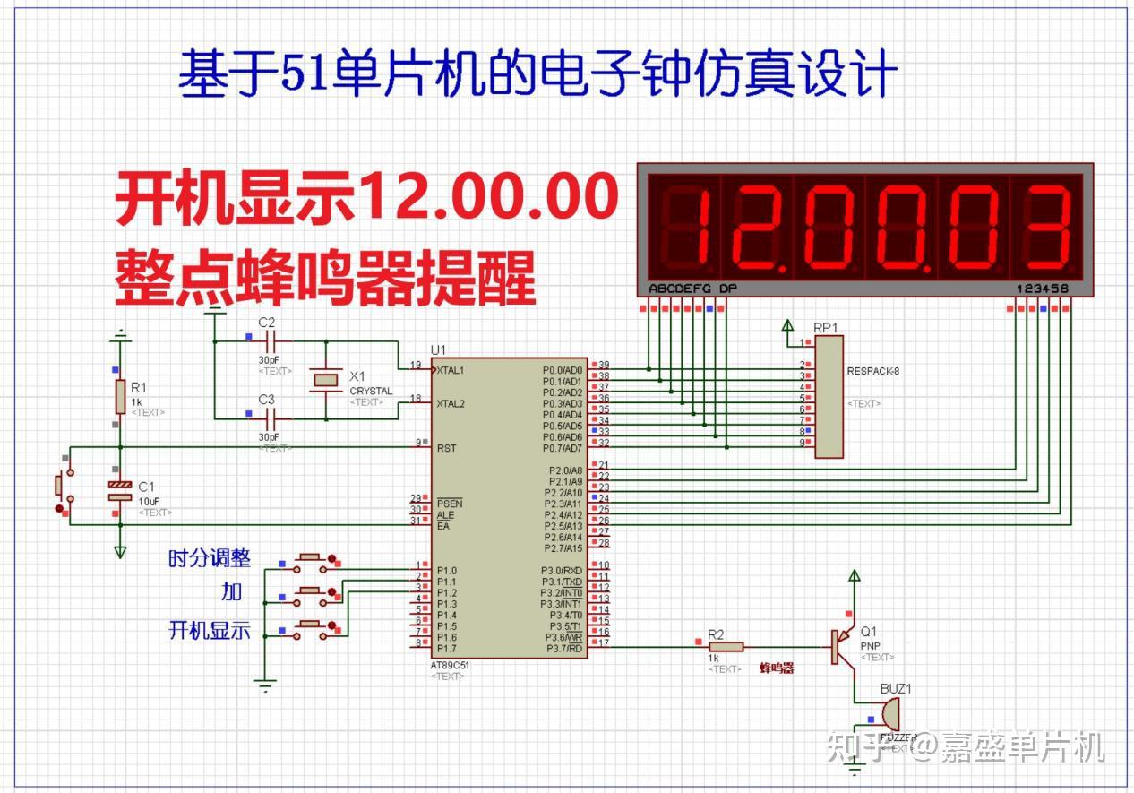 单片机定时器的原理_电子时钟