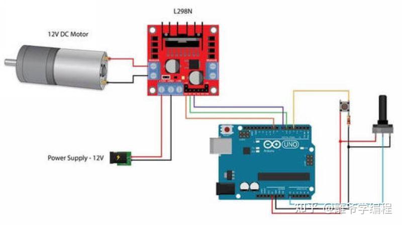 l298n电机驱动模块接线图原理图_电机怎么接线