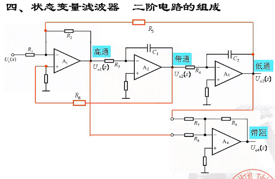 压控电压源二阶低通滤波电路原理_二阶有源带通滤波器的设计