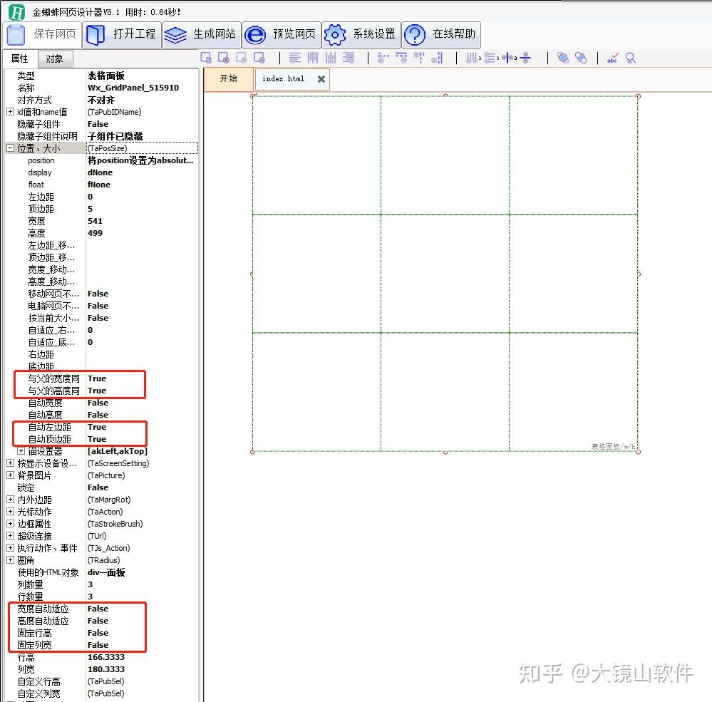 html表格属性面板_html表格属性面板有填充吗