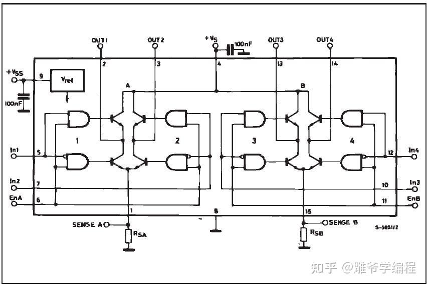 l298n电机驱动模块接线图原理图_电机怎么接线