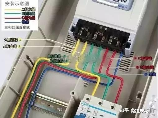 dds211电表接线方法_三相电表接线实物图