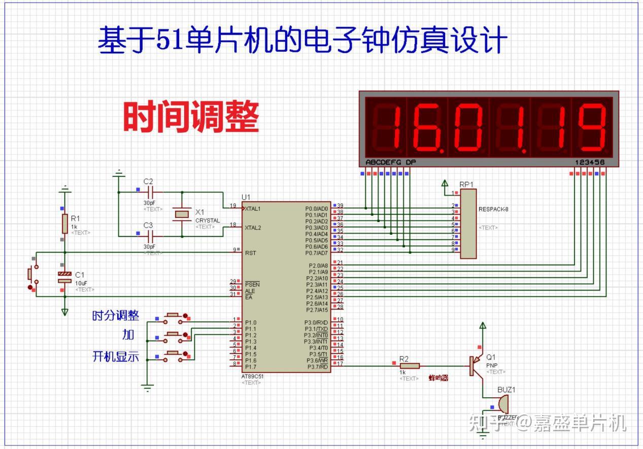 单片机定时器的原理_电子时钟