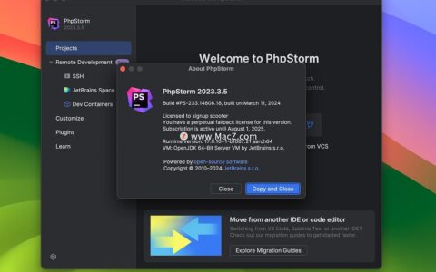 PhpStorm激活2023.3.5(JetBrains PhpStorm 2023 for Mac v2023.3.5中文激活：PHP开发者的首选利器)