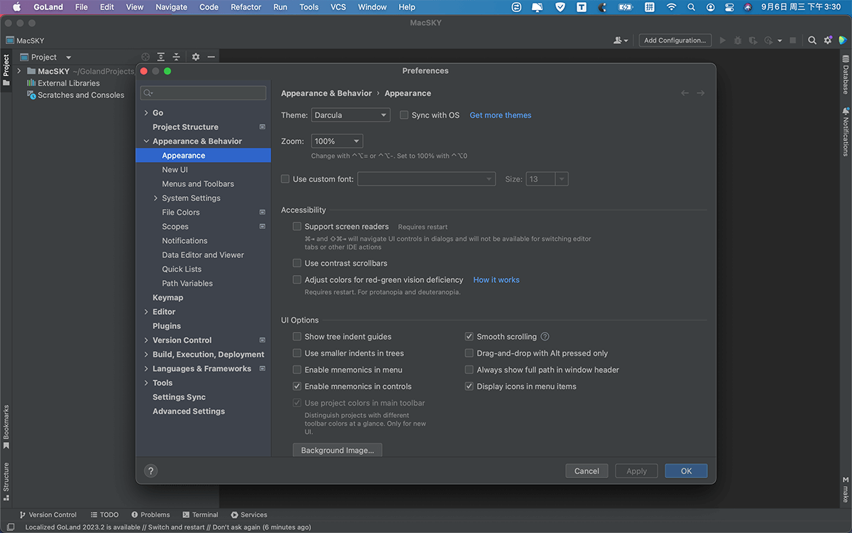 DataSpell激活2024.1.3(JetBrains GoLand 2023.3.6 for Mac 激活版 Go语言集成开发环境 (Intel+Apple Silicon))