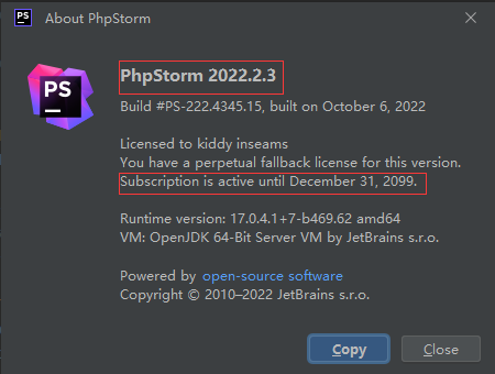 PhpStorm激活2023.3(最好的语言配最强的IDE，phpstorm激活码2024最新！简单一键激活2099年)