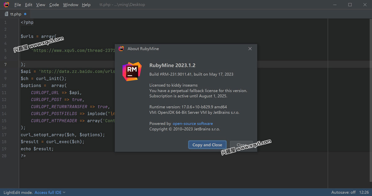 JetBrains RubyMine 汉化中文激活成功教程版 2023.3.0
