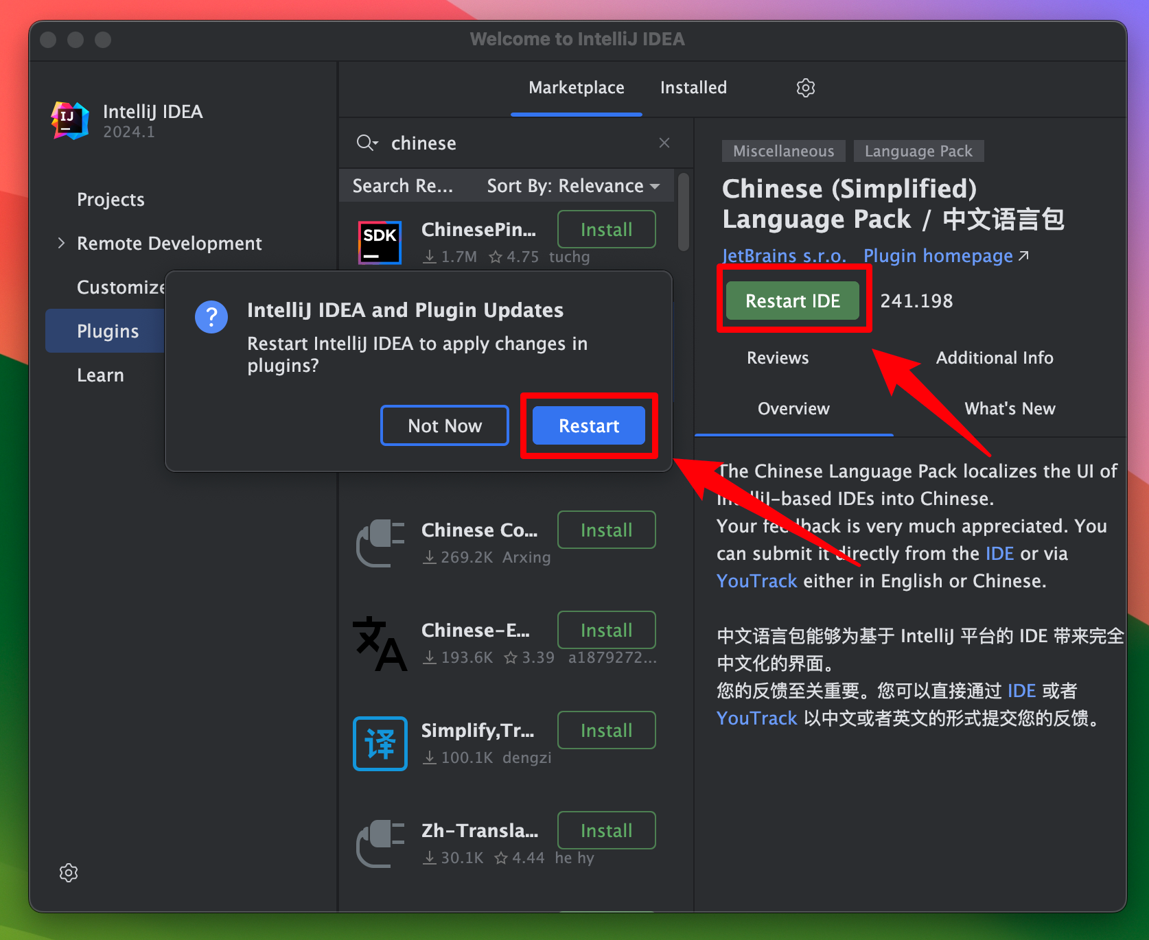 IntelliJ IDEA 2024 for Mac v2024.1 汉化激活版 Java开发工具IJ (intel/M1均可)-1