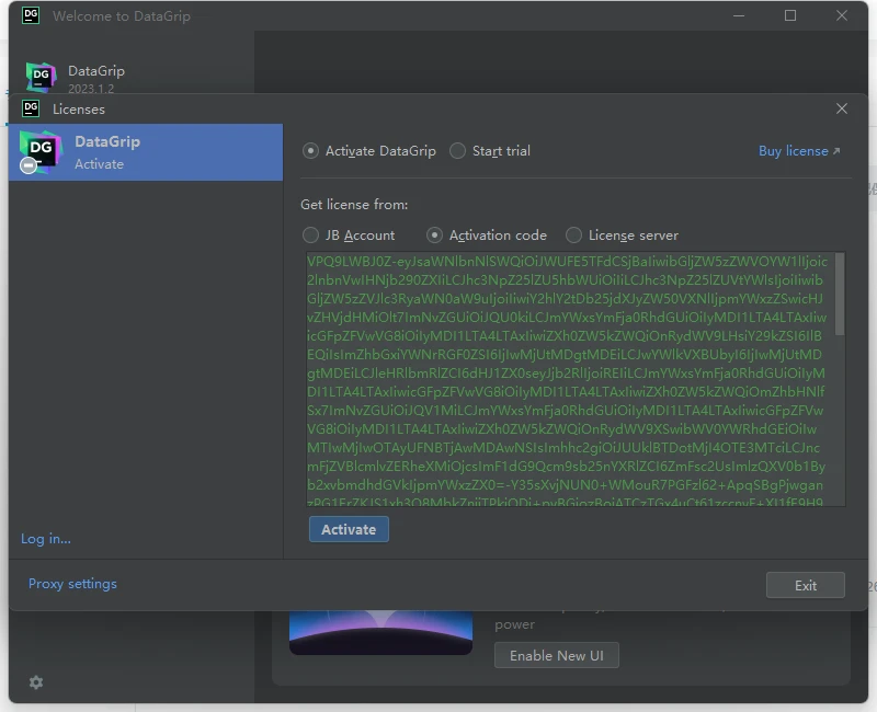 Datagrip激活2023.1.2(DataGrip激活成功教程安装激活2023-06最新教程（附激活成功教程工具及激活码）)