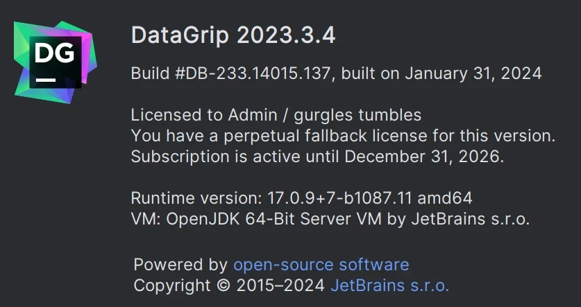 Datagrip激活2023.3.4(DataGrip2023.3.4最新版免费激活激活成功教程安装教程（附激活工具+激活码）-持续更新永久维护)