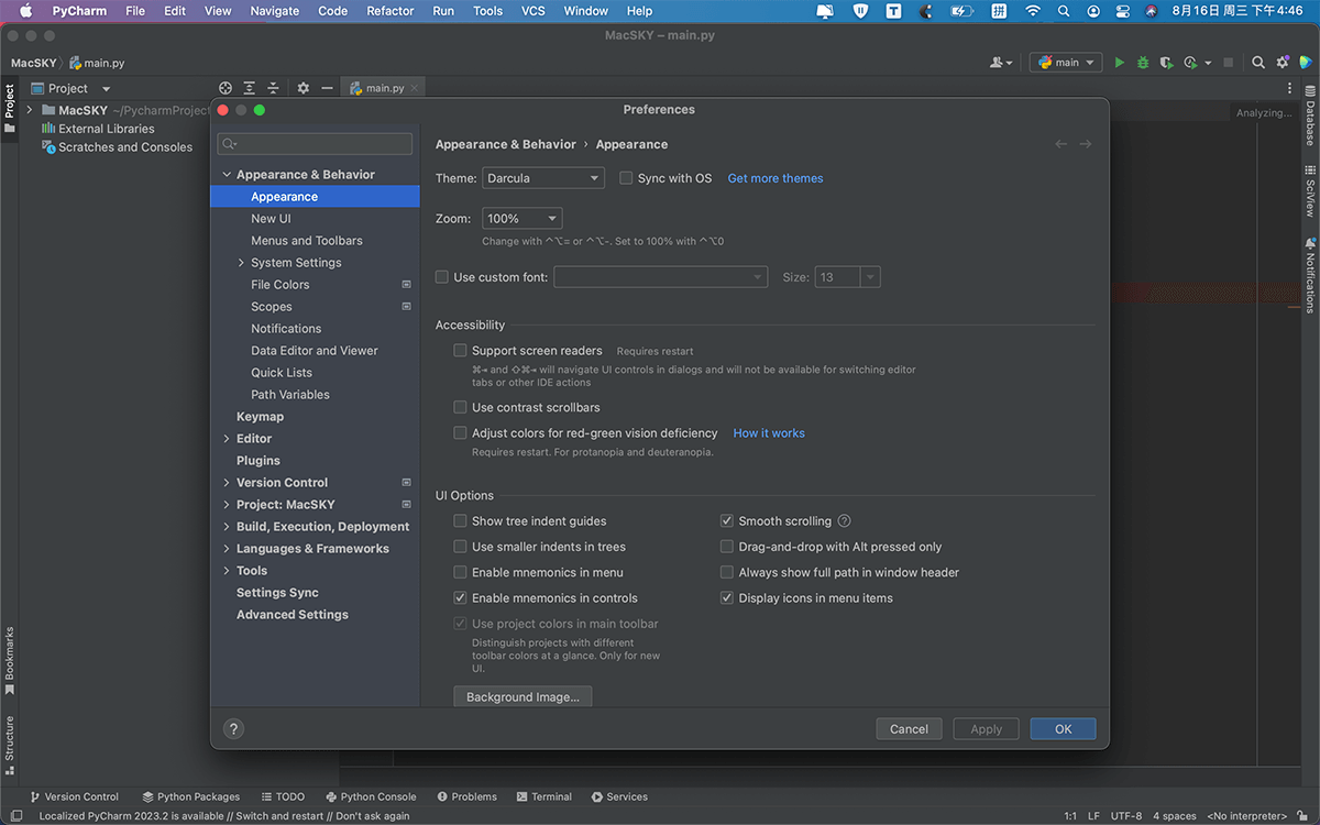 PyCharm激活2023.3(JetBrains PyCharm Professional 2023.3.5 for Mac 激活版 IDE集成开发环境工具 (Intel+Apple Silicon))