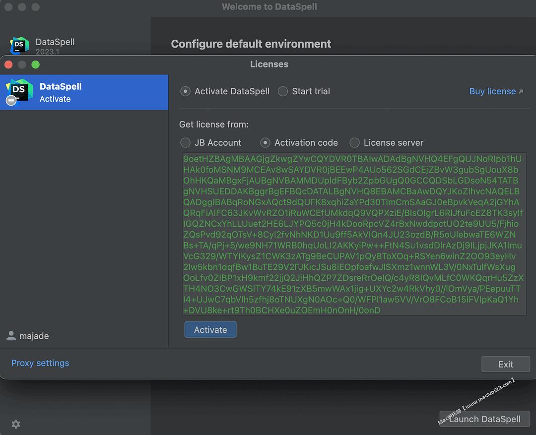 DataSpell激活2024.1.3(DataSpell 2023.2 for Mac 永久激活)