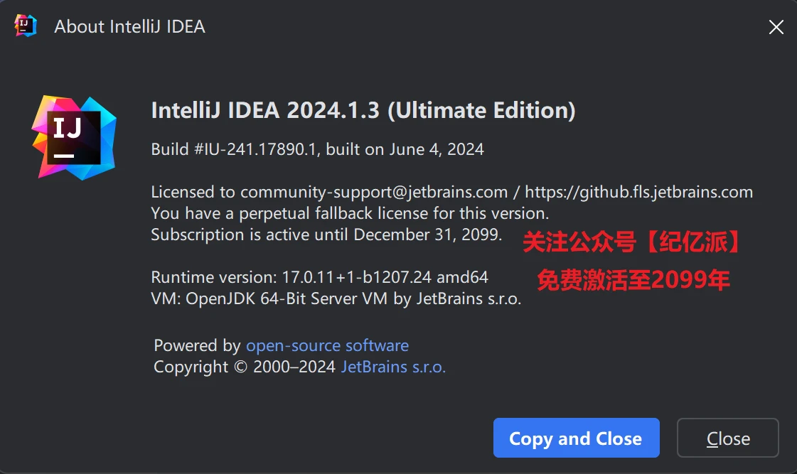 Idea激活2024.1.3(IntelliJ IDEA2024.1.3最新激活成功教程激活2099年安装教程（含win+mac-激活码+工具）)