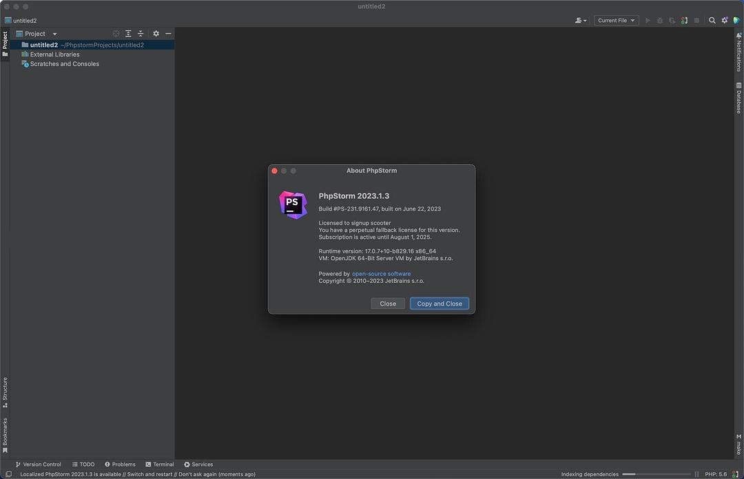 PhpStorm激活2023.1(PhpStorm 2023 for Mac(PHP集成开发) v2023.1.3激活版)