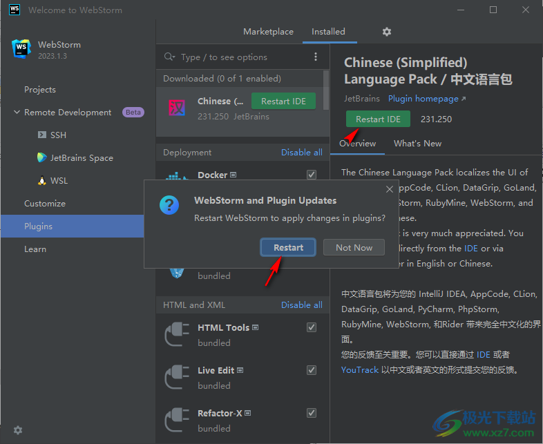 WebStorm2023中文语言包