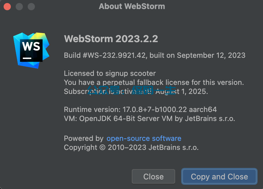 WebStorm激活2024.1.4(WebStorm 2023.2.2 激活成功教程教程激活教程 最新激活码 永久激活成功教程图文教程)