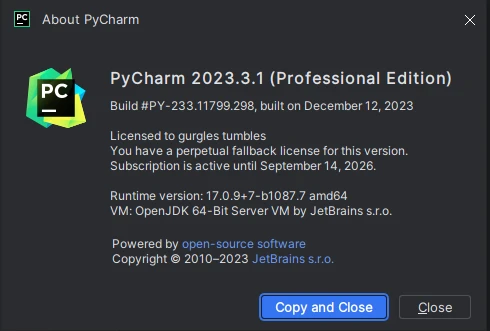 PyCharm激活2023.3.1(【2023最新版本】PyCharm2023.3.1激活激活成功教程安装教程（附激活工具+激活码）)