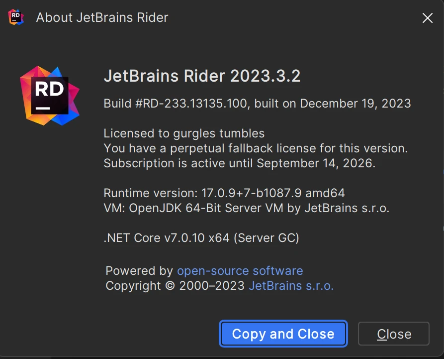 Rider激活2023.2.3(Rider 2023.3.2最新版免费激活激活成功教程安装教程（附激活工具+激活码）-持续更新)