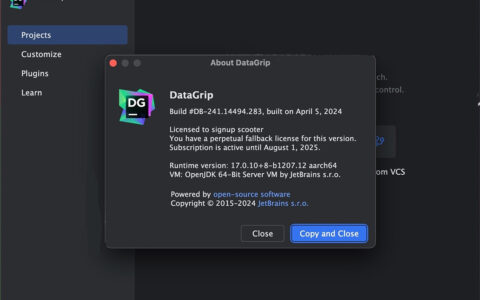 Datagrip激活2024.1.3(DataGrip mac版 v2024.1.2)