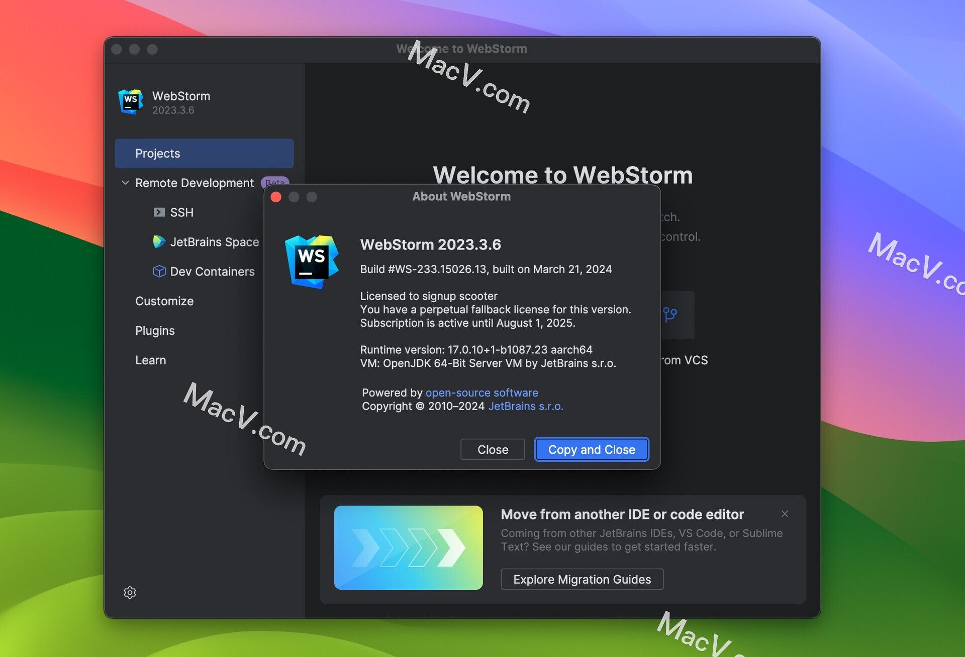 WebStorm激活2023.3.6(WebStorm 2023 for Mac(JavaScript开发工具))