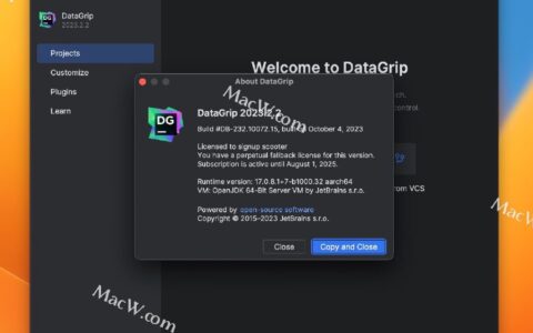 Datagrip激活2023.1.1(DataGrip 2023年最新激活激活成功教程教程 附 DataGrip永久激活码 完美支持M1)