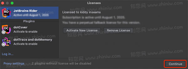 JetBrains Rider Mac激活成功教程版知您网详细描述的截图3