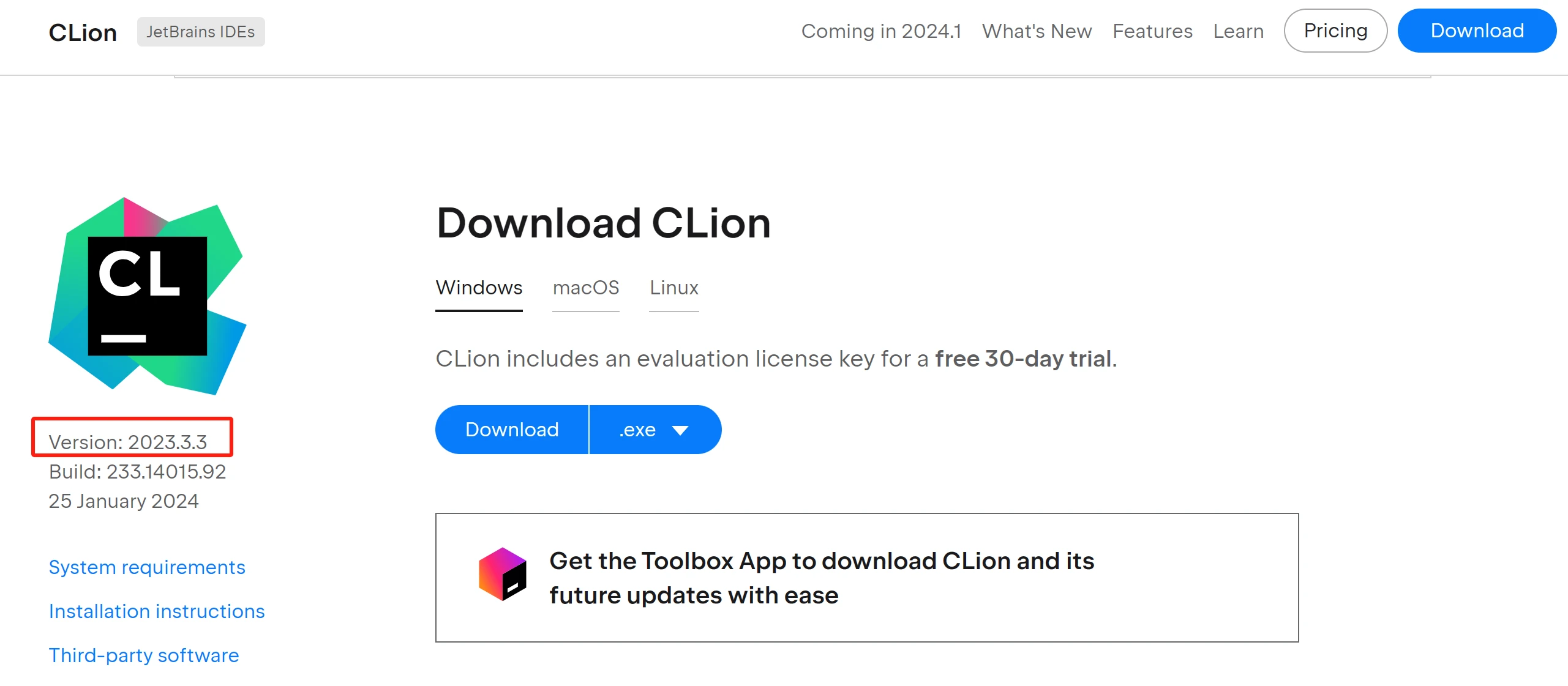 Clion激活2024.1.4(CLion 2023.3.3最新版免费激活激活成功教程安装教程（附激活工具+激活码）-持续更新)