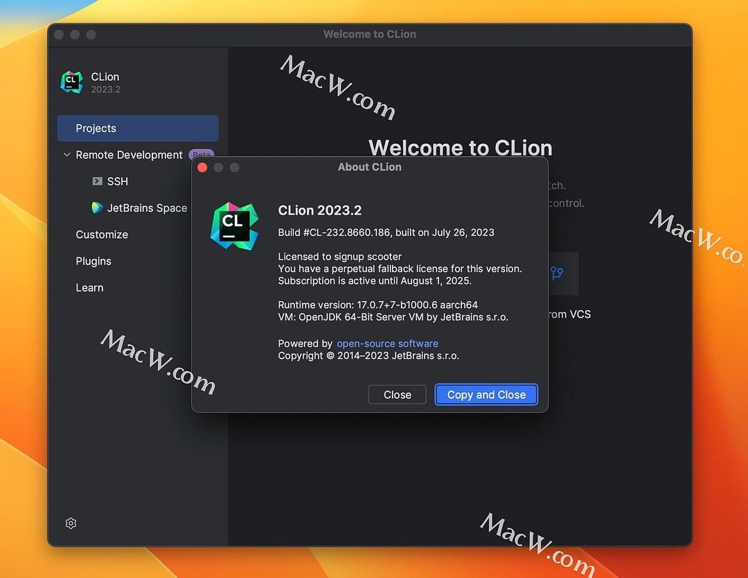 Clion激活2024.1.4(CLion 2023.3汉化激活 免账号登录 附CLion 2023 激活码 完美兼容M1)