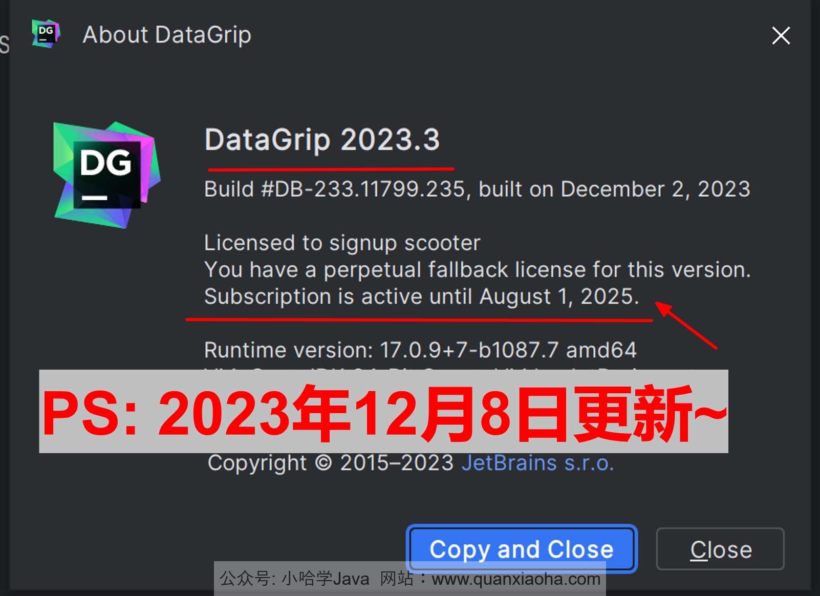 Datagrip 2023.3 激活激活成功教程教程