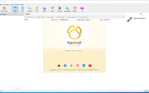 Navicat Premium 17.0.7激活(Navicat Premium 17.0.4 (x64) 数据库开发工具绿色版)