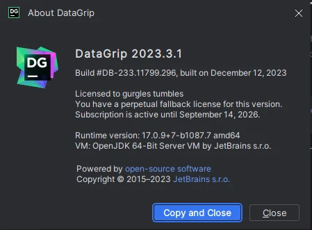 Datagrip激活2023.3.4(【2023最新版本】DataGrip 2023.3.1激活激活成功教程安装教程（附激活工具+激活码）)