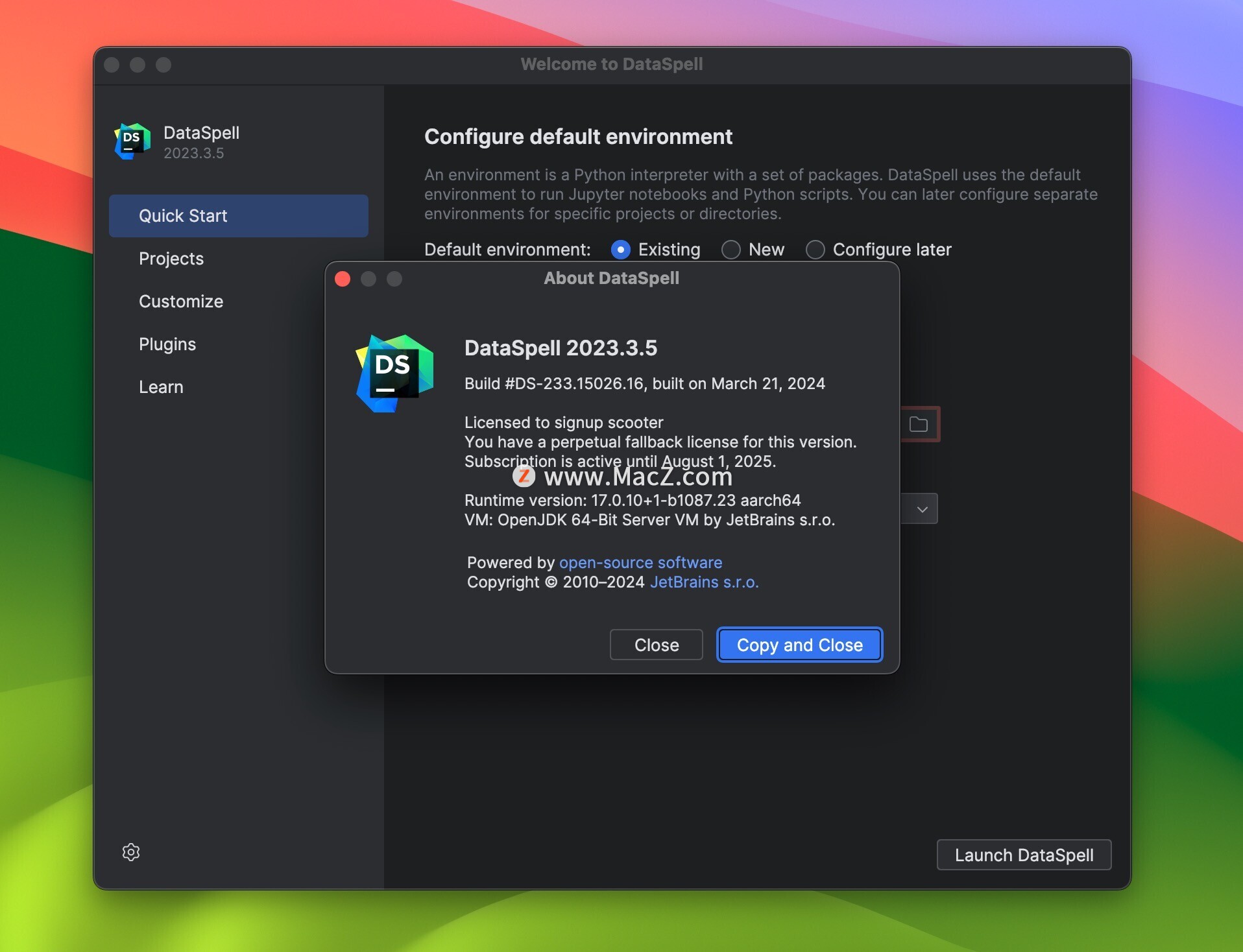 DataSpell激活2024.1.3(JetBrains DataSpell for mac(数据科学家的IDE) v2023.3.5中文激活版)