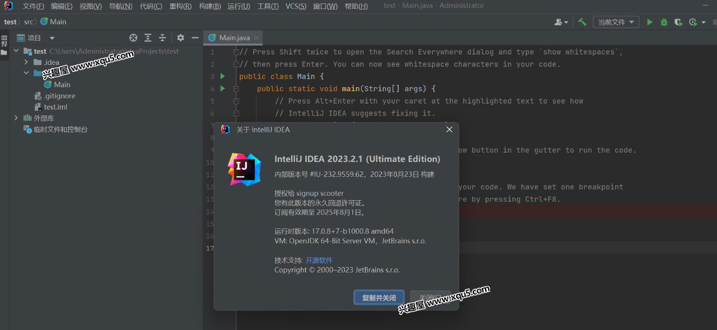 JetBrains IntelliJ IDEA Ultimate 汉化中文激活成功教程版 2023.3.6