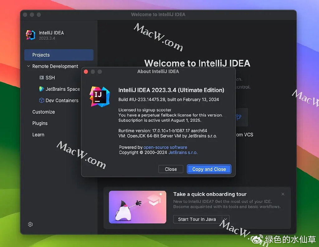 Idea激活2023.3.4(最新IntelliJ IDEA 2023 for Mac v2023.3.4中文激活成功教程版+最新激活码)