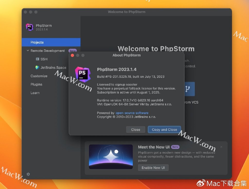 PhpStorm激活2023.3.6(永久激活PhpStorm 2023 中文版  PhpStorm 2023 for Mac激活成功教程安装)