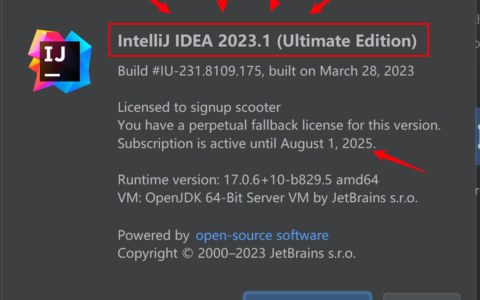 Idea激活2023.2.2(IDEA2023年最新激活成功教程工具，IDEA2023.2最新激活方式，一键激活成功教程（2023.11.10更新）)