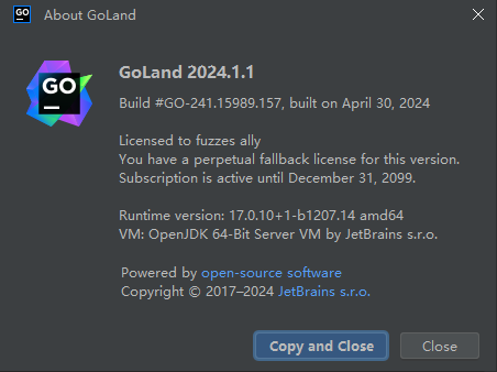 Goland激活2023.1.6(golang利器！全网唯一，goland激活码2024最新！mac goland2024.1.1 快速激活到2099年！)