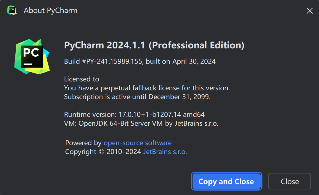 PyCharm激活2023.2.5(【附激活码】PyCharm 2024.1.1专业版安装激活，永久激活使用)